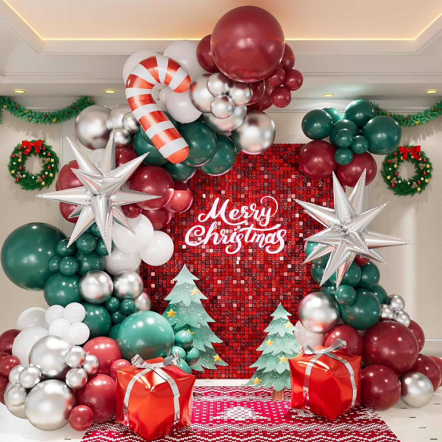 Balloon Arch Kit - Christmas Balloon Garland Arch kit with