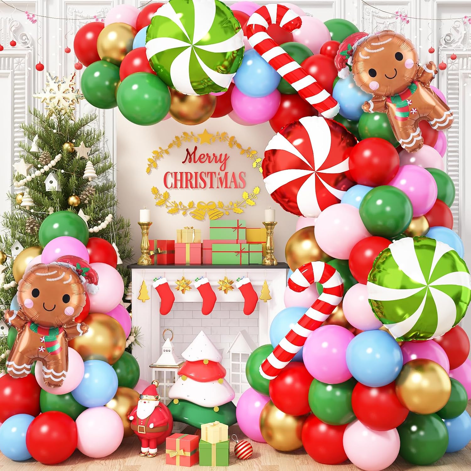 Christmas Balloons Garland Arc - огляд і ціна Balloon Arch Kit