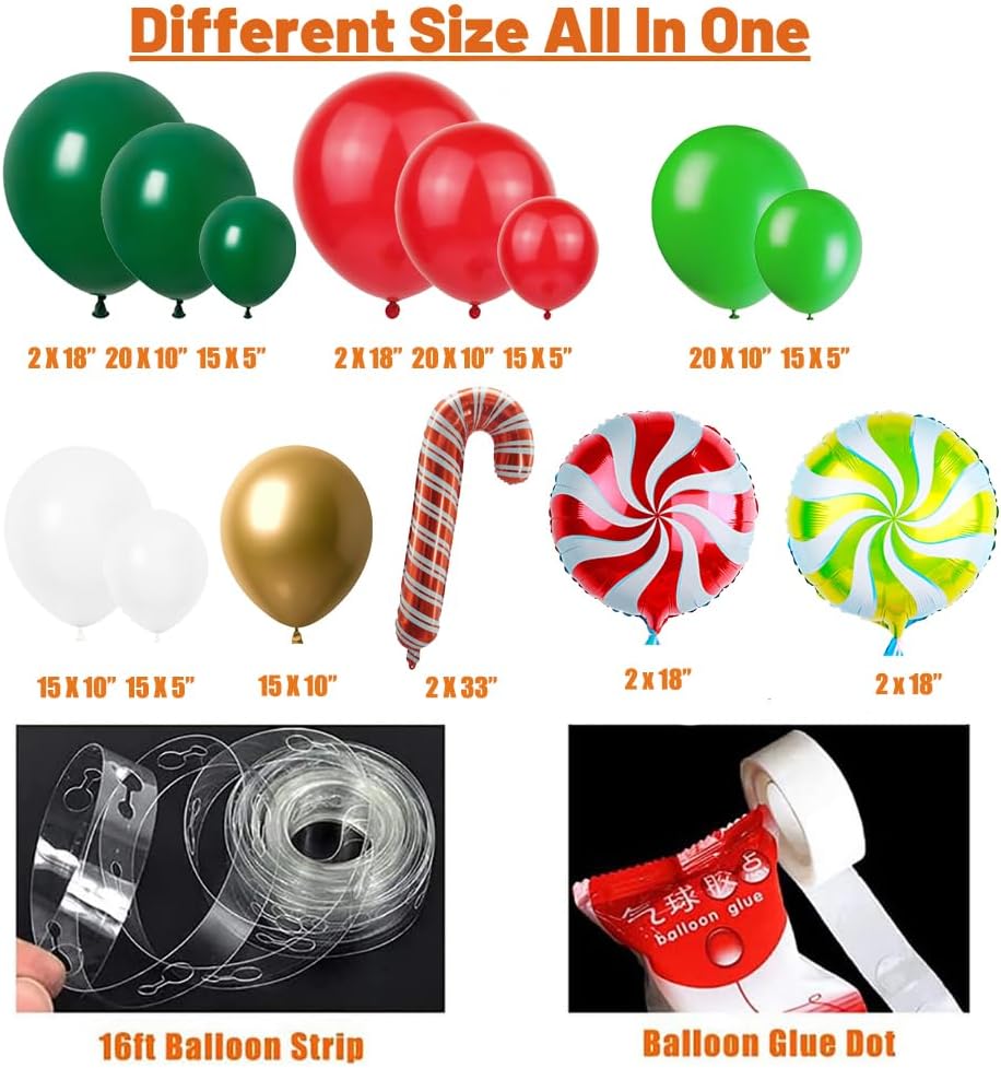Christmas Balloon Arch Garland - огляд і ціна Balloon Arch Kit