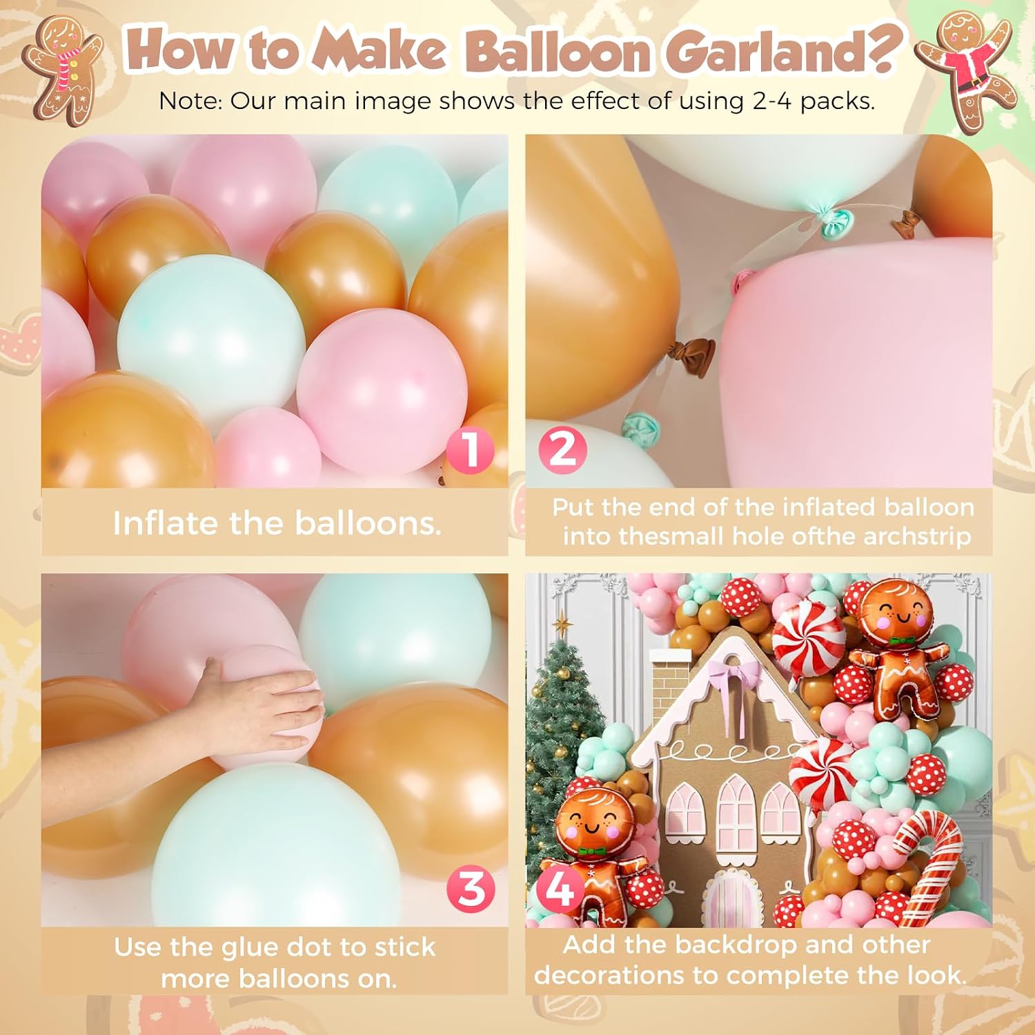 160Pcs Christmas Balloon Arch  - огляд і ціна Balloon Arch Kit