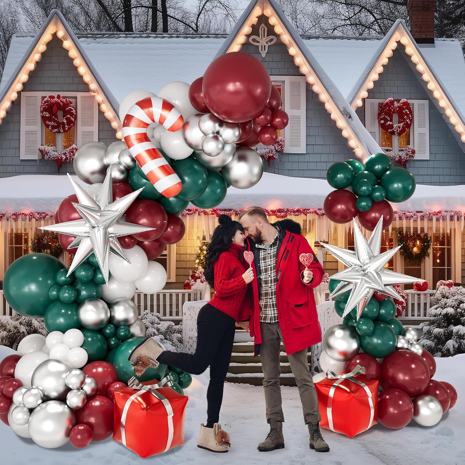 Christmas Balloon Garland Arch - огляд і ціна Balloon Arch Kit