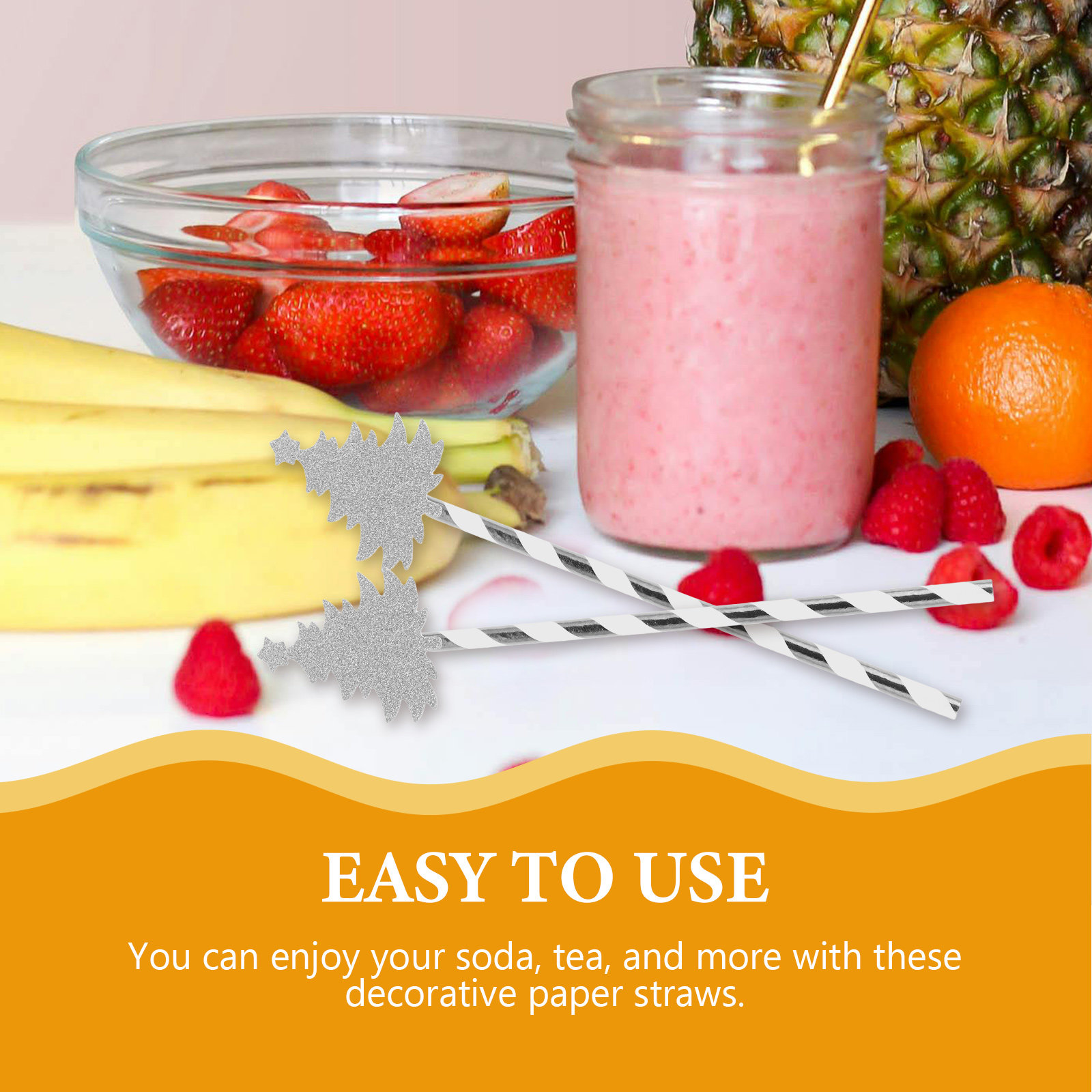 25Pcs Christmas Tree Disposabl - огляд і ціна Paper Straw Color