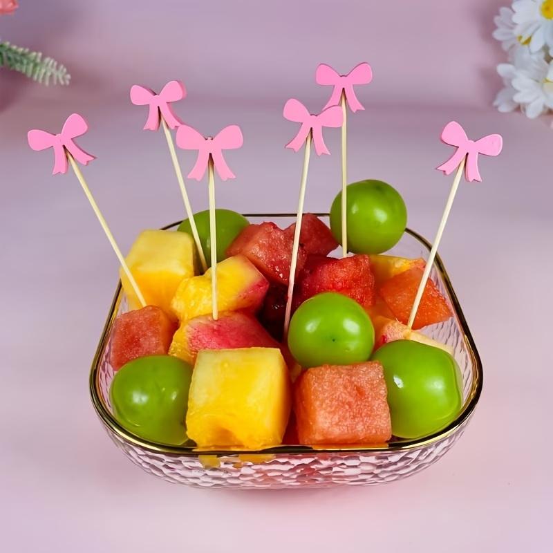 Wooden Bow Cocktail Picks 100P - огляд і ціна Centerpiece Stick