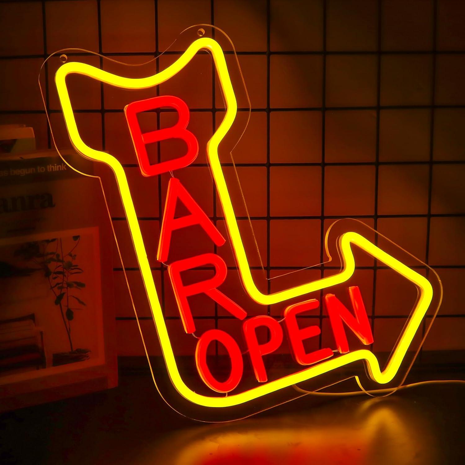 Bar Open Neon Sign Open USB Di - огляд і ціна Neon Sign Party