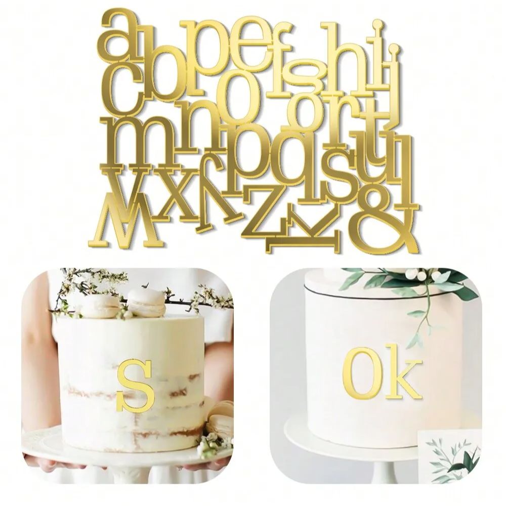 1set Golden Mirror Acrylic A-Z - огляд і ціна Event Z