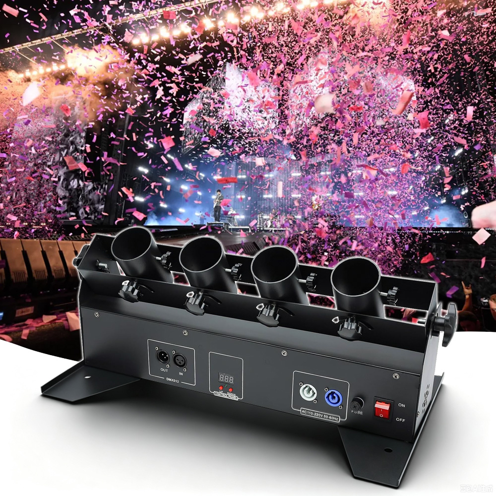 150W 4 Head Electric Confetti  - огляд і ціна Confetti Cannon Tube