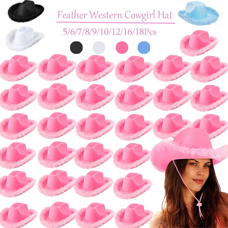 5-18pcs Feather Western Cowgir - огляд і ціна Party Hat Cone