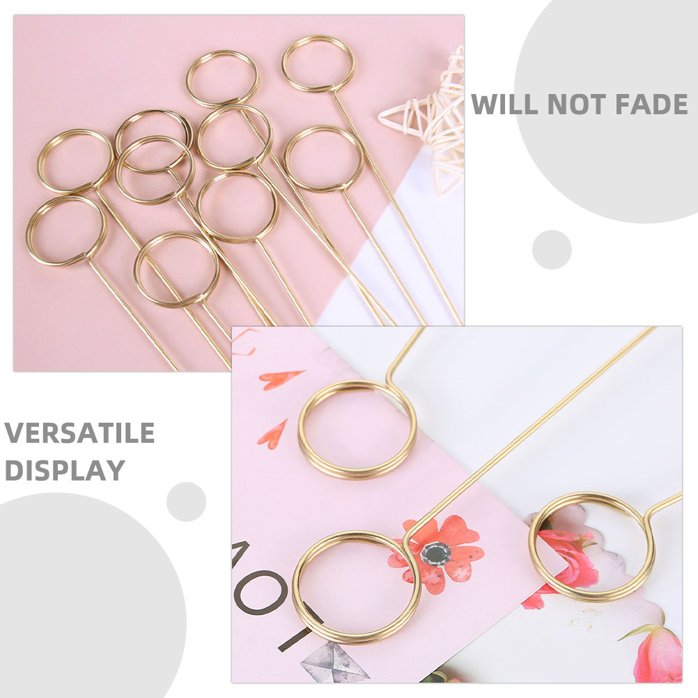 40Pcs Elegant Gold Metal Card  - огляд і ціна Centerpiece Stick