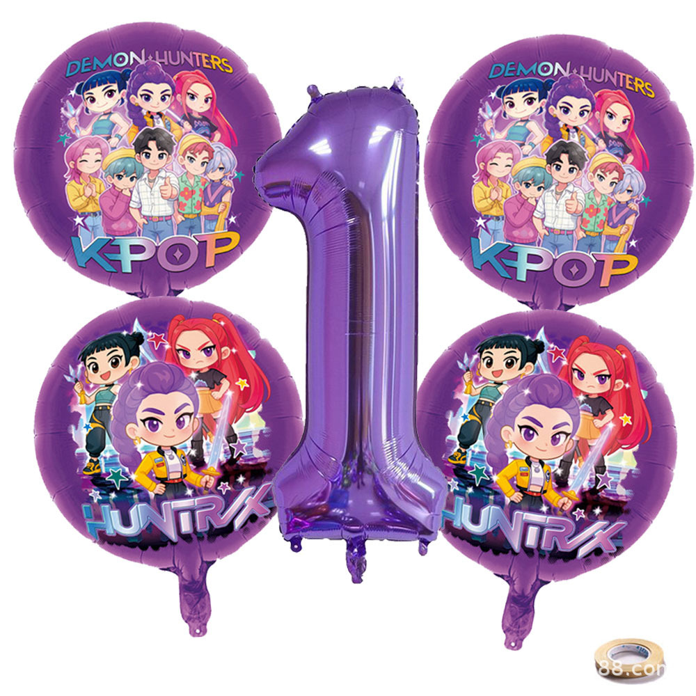 K P Foil Balloon Set Girl Grou - огляд і ціна Event Party