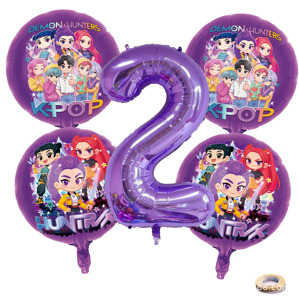 K P Foil Balloon Set Girl Grou - огляд і ціна Event Party