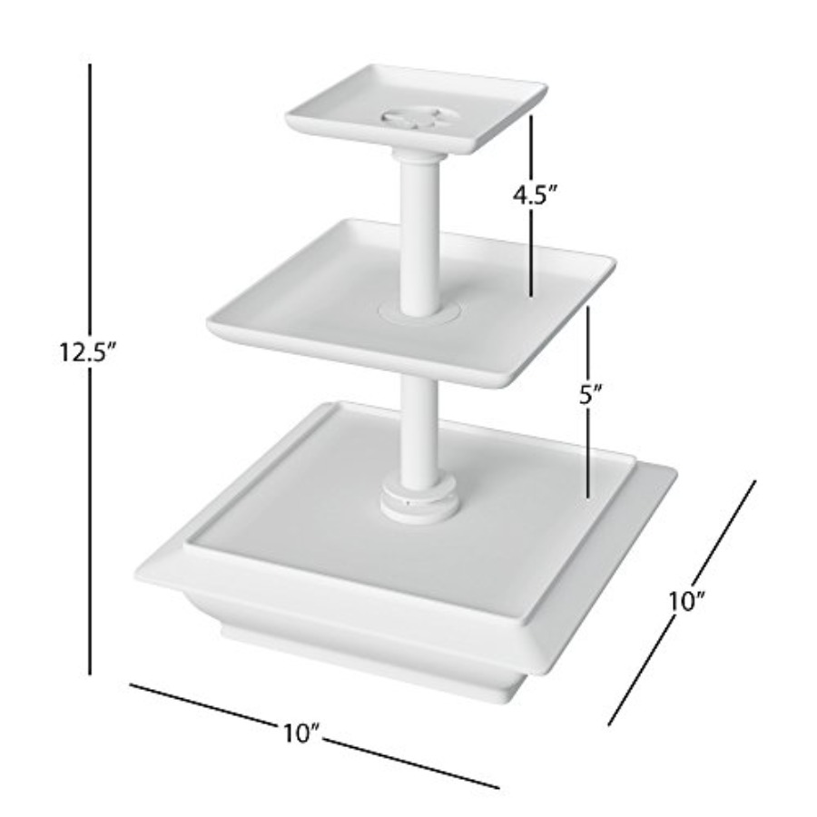 3-Tier Cupcake Stand - Square  - огляд і ціна Cupcake Stand Tier